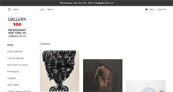 Desktop Screenshot of gallery104.com