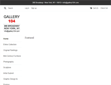 Tablet Screenshot of gallery104.com